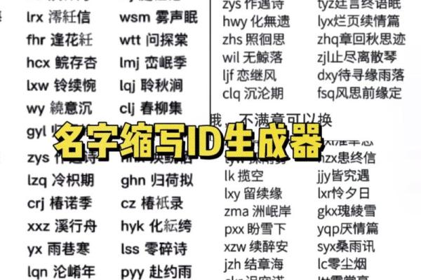 选择完美名字的秘诀：名字生成器的实际应用