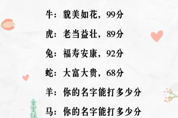 免费名字测试打分：为你的名字加分